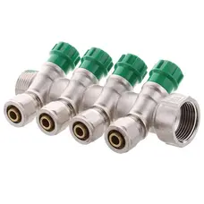 Колектор вентильний з фитингом Koer KR.1124-4 1"x4 ways (KR2834) Колектор вентильний з фитингом Koer KR.1124-4 1"x4 ways (KR2834)