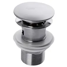 Донний клапан для раковини з переливом Zerix LR65-2 автоматичний (Click-Clack) (Колір хром) 1 1/4''