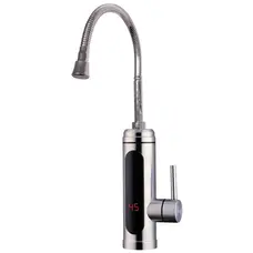 Водонагрівач ZERIX ELW34-EF проточн., НЕРЖ, З ІНД. ТЕМП., РЕФЛ. вилив, на мийку (ZX4935)