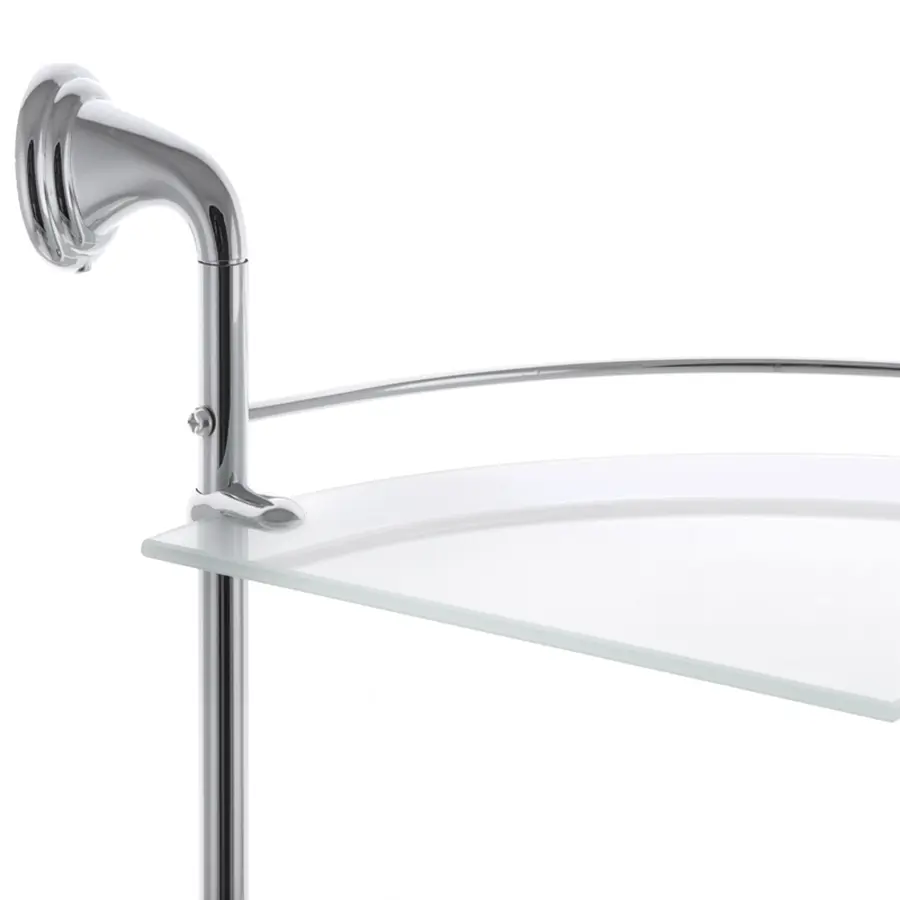 Полиця у ванну кутова скляна Zerix LR1507-2 (LL1408)