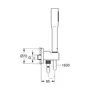 Душовий набір з тримачем для прихованого монтажу Grohe Euphoria Cosmopolitan (26404000)