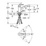 Змішувач для кухні з висувним виливом Grohe Eurosmart (30305000)