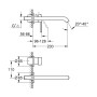 Змішувач для раковини прихованого монтажу Grohe Essence New (19967001)