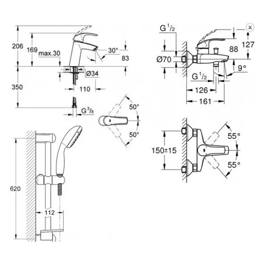 Гофровані шланги для змішувача Champion Шланг M-10 (40 см) сильфонні Zerix (ZX0170)