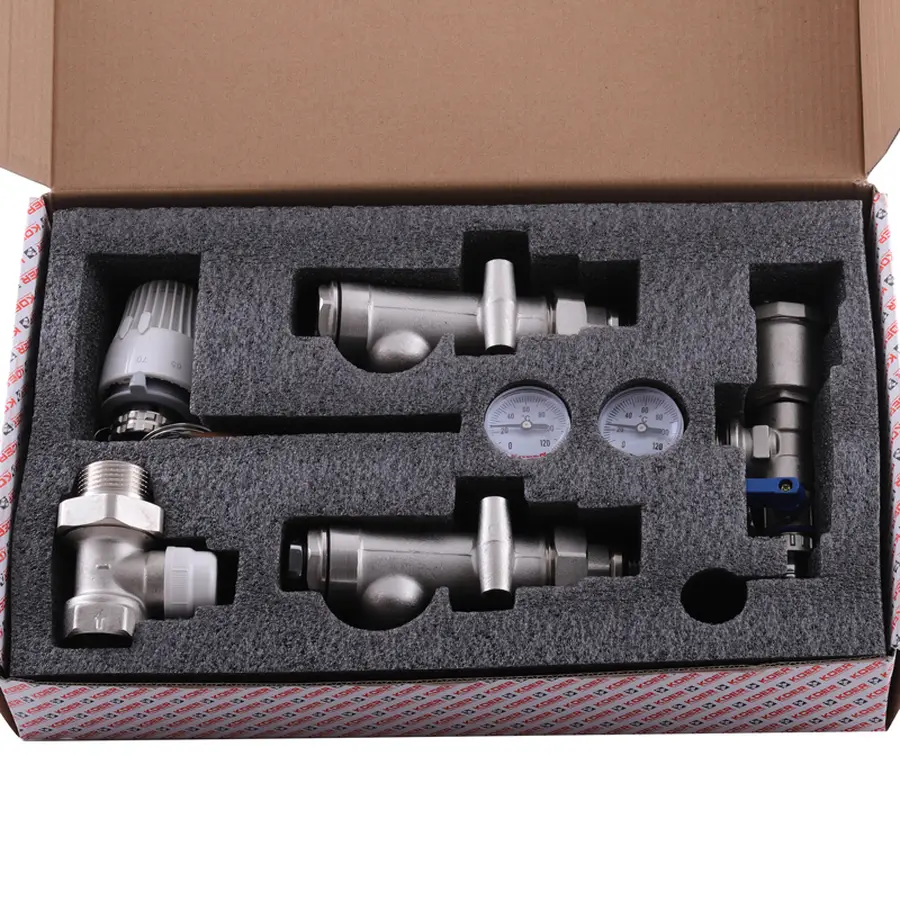 Змішувальний вузол для коллект. з лівим підкл. Koer KR.1022L1 - 1" (без насоса) (прямий) (KR2912)