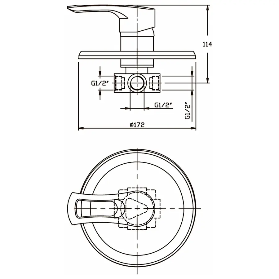 Колекторний блок з витратомірами Koer KR.1110-04 1"x4 ways (KR2641)