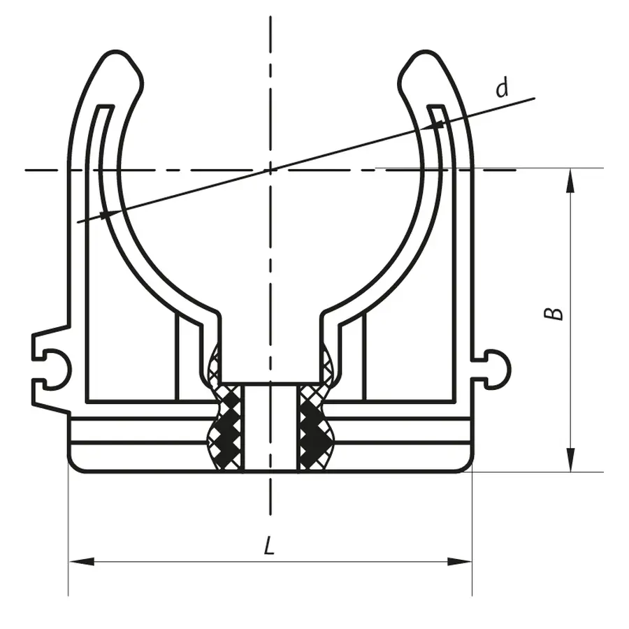 Кріплення для PPR труби 32 Koer K0076.PRO (KP0091)