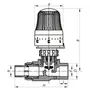 Кран термостатичний з термоголовкою прямий PPR 20x1/2 Koer K0156.PRO (KP0199)