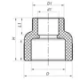 Муфта редукційна ВВ 75x40 PPR Koer K0208.PRO (KP2573)