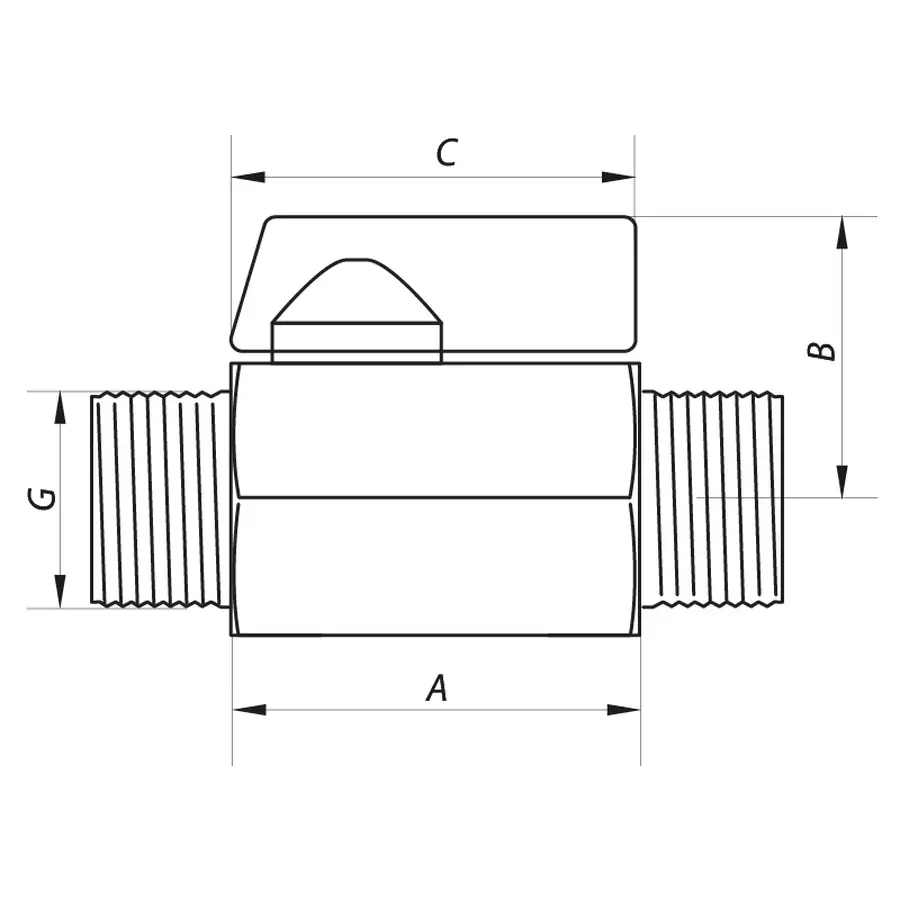 Кран "міні" ШШ 1/2" (NF.430) Nolf (NF2970)