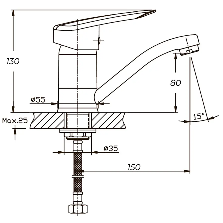 Колекторний блок з витратомірами Koer KR.1110-04 1"x4 ways (KR2641)