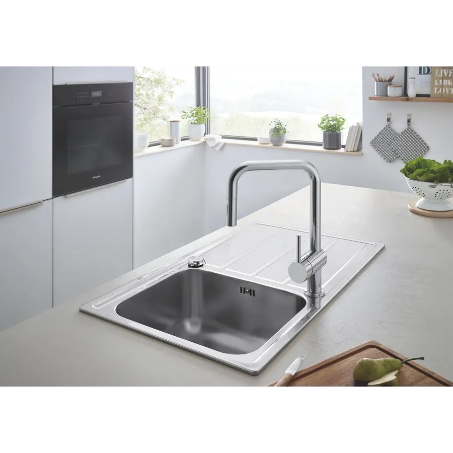 Змішувач для кухні з висувним виливом Grohe Minta SmartControl (31613DC0)