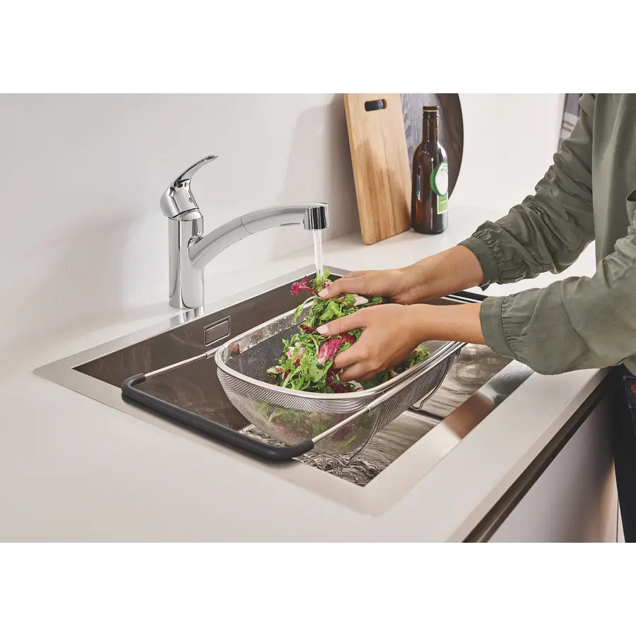 Змішувач для кухні з висувним виливом Grohe Eurosmart (30305000)