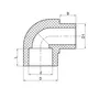 Кут Koer K0266.PRO 25 PPR 90 ВН (KP2910)