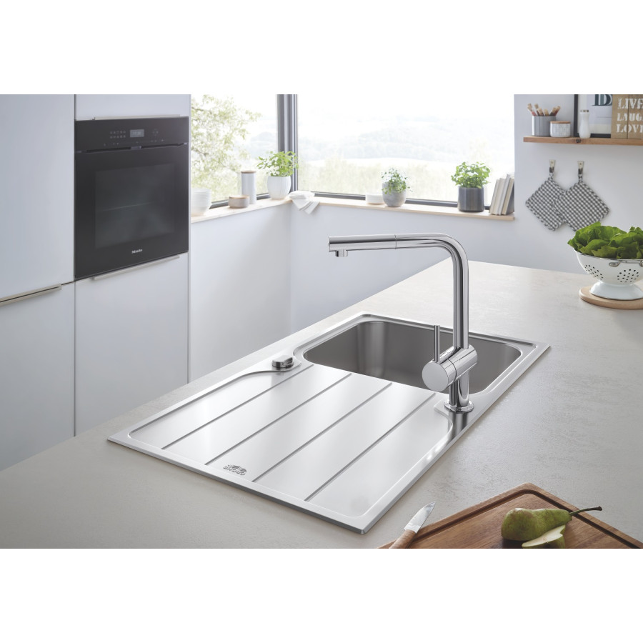 Комплект кухонної мийки і змішувача Grohe K500 (31573SD1)