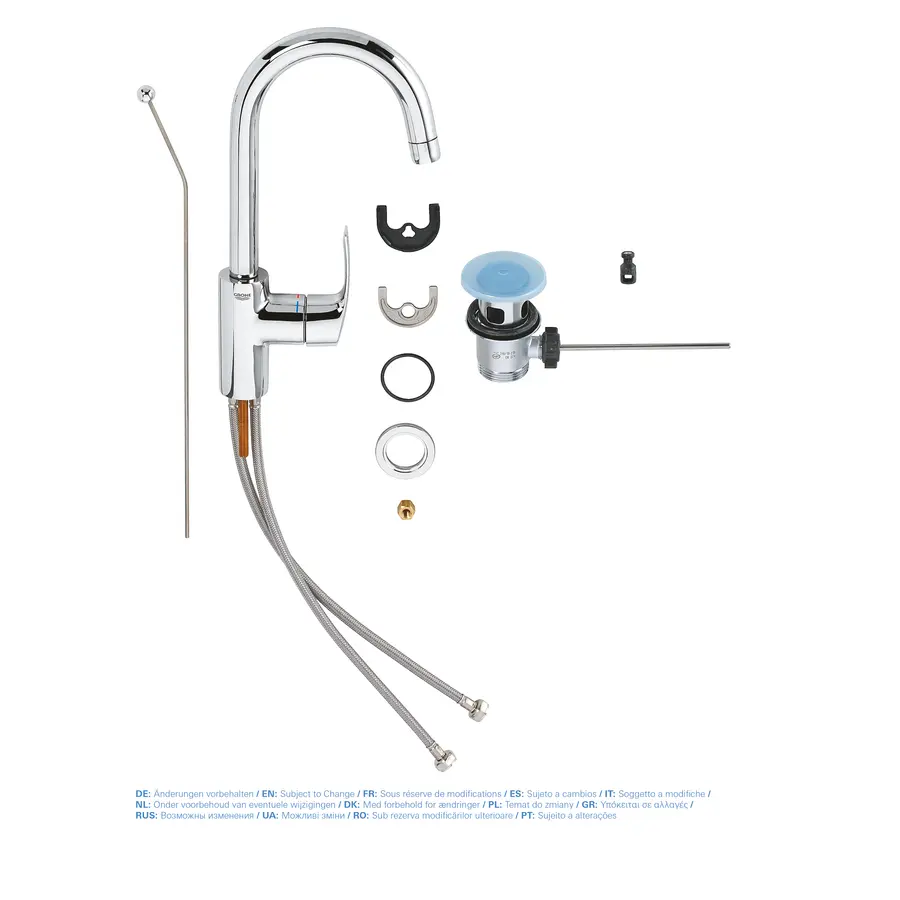 Змішувач для раковини L-розміру Grohe Eurosmart (23537002)