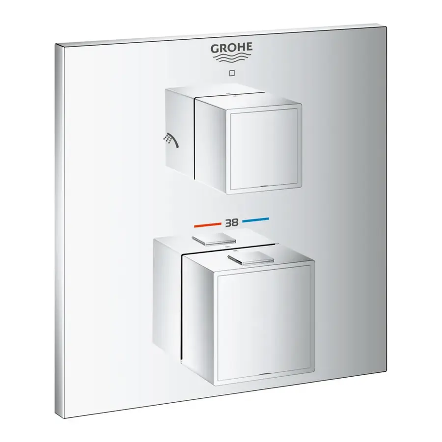 Термостат прихованого монтажу на 2 споживача Grohe Grohtherm Cube (24154000)