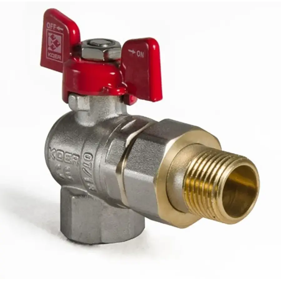 Кран з американкою 1/2" (Koer KR.228) кутовий (KR0016)