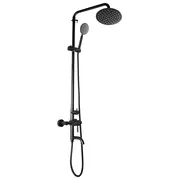 Душова колона зі змішувачем Mixxus SUS-009-J чорний (з нерж. сталі) (MI2808)