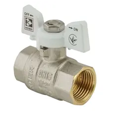 Кран кульовий KOER 1/2" ГГМ (KR.217.W) білий (KR0177)