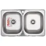 Мийка кухонна Zerix Z7848D-08-180MD Double (micro decor) (ZS0579)
