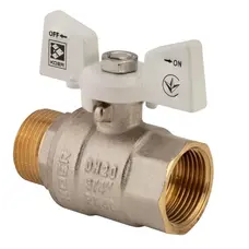 Кран кульовий KOER 3/4" ГШМ (KR.218.W) білий (KR0183) Кран кульовий KOER 3/4" ГШМ (KR.218.W) білий (KR0183)
