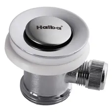 Важільний донний клапан для умивальника Haiba POP-UP з переливом (Колір хром) 1 1/4'' (AC0019)