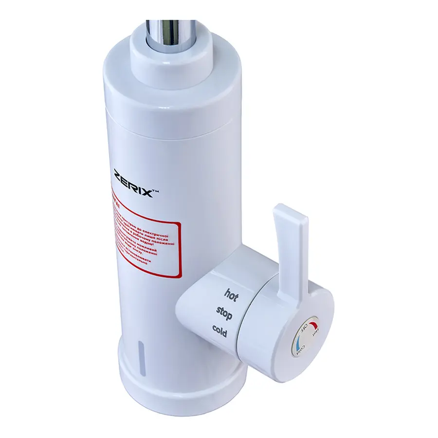 Водонагрівач 3,3 kW проточний, на мийку ZERIX ELW07 (ZX4779)