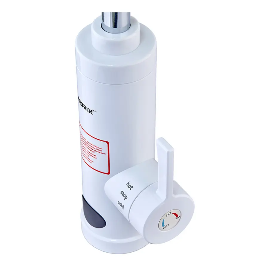 Водонагрівач 3,3 kW проточний, з індикатором температури, рефлекторний вилив, на мийку ZERIX ELW07-EF (ZX4782)