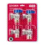Комплект кранів для підключення газового котла Koer KR.1322 кутовий (1/2"x2шт, 3/4x2шт) (KR3126)