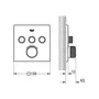Термостат прихованого монтажу на 3 споживача Grohe Grohtherm SmartControl (29126000)