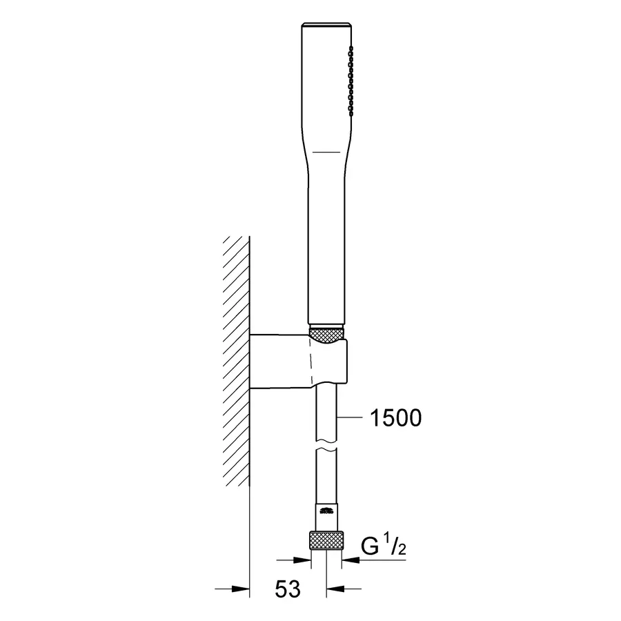 Душовий набір з тримачем, 1 режим струменю Grohe Euphoria Cosmopolitan (27369000)