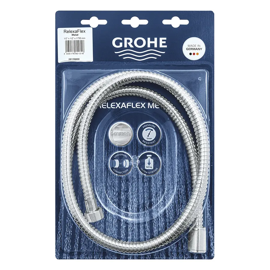 Душовий шланг 1750 Grohe Relexaflex Metal (28139000)