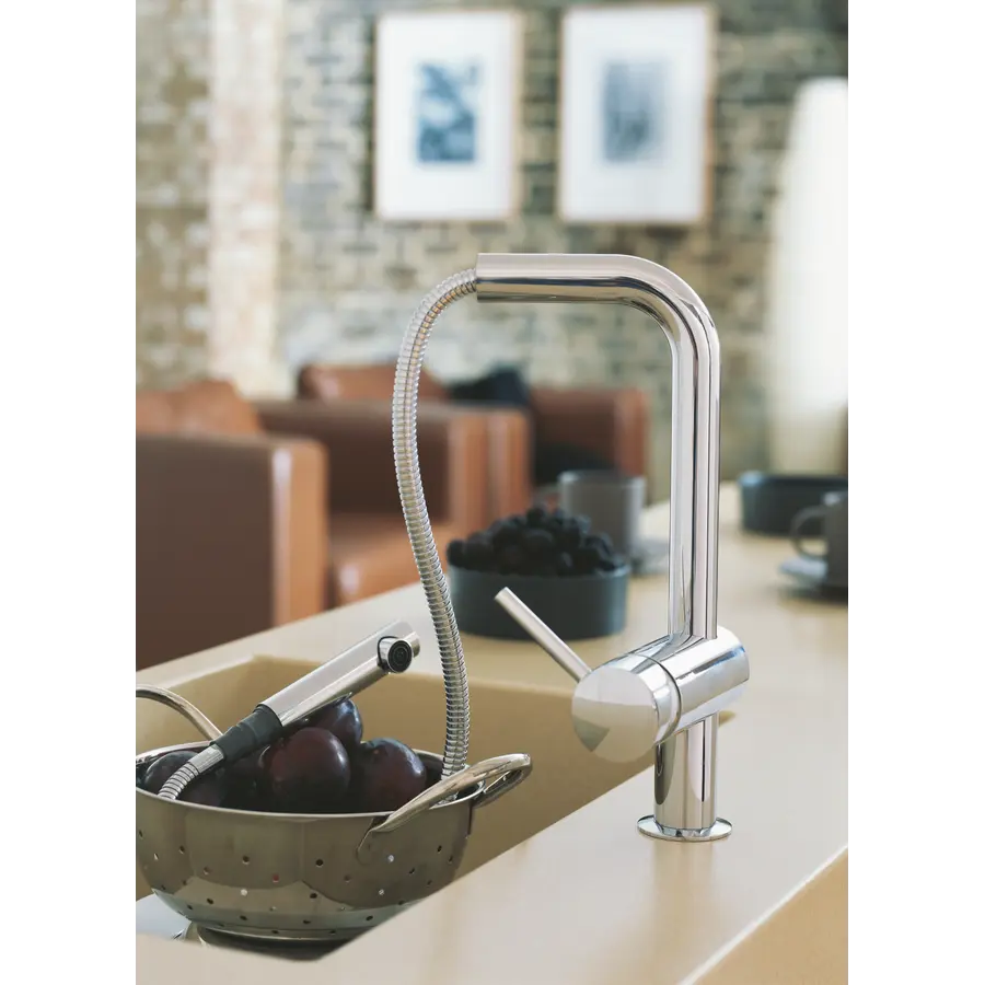 Змішувач для кухні з висувним виливом Grohe Minta (32168000)