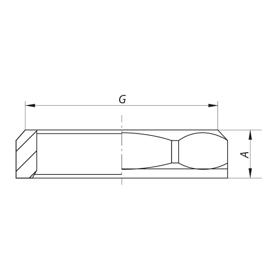 Контрольна гайка 1/2" Koer KF.K06 (KF0001)