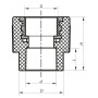 З'єднувальна муфта ВР 20x1/2F PPR Koer K0085.PRO (KP0103)