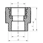 З'єднувальна муфта ВР 32x3/4F PPR Koer K0089.PRO (KP0107)