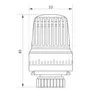 Термоголовка для радіатора M30x1.5 Koer KR.1330 (KR2676)