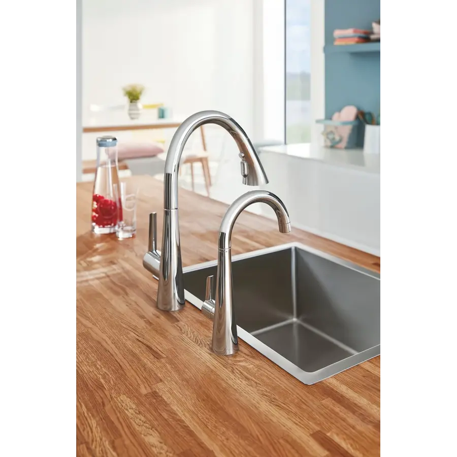 Змішувач для кухні з висувним виливом Grohe Zedra (32294002)