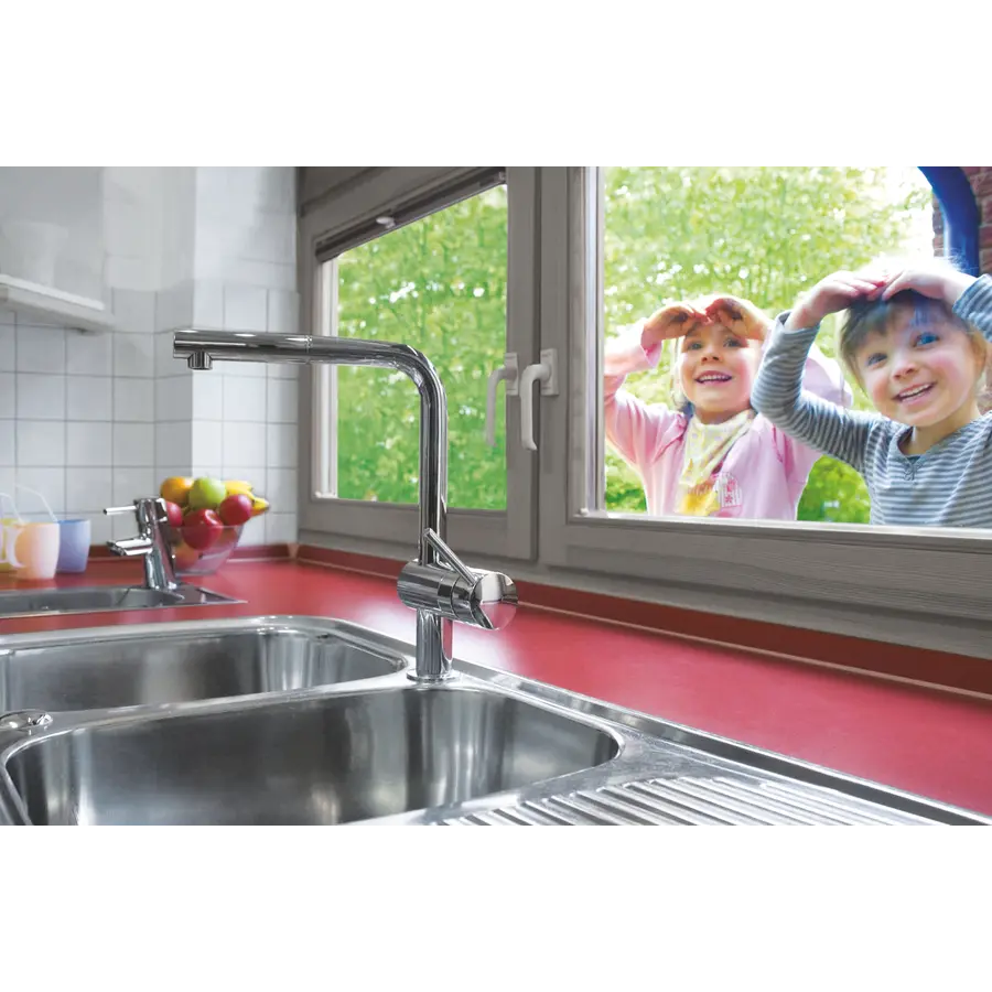 Змішувач для кухні з висувним виливом Grohe Minta (32168000)