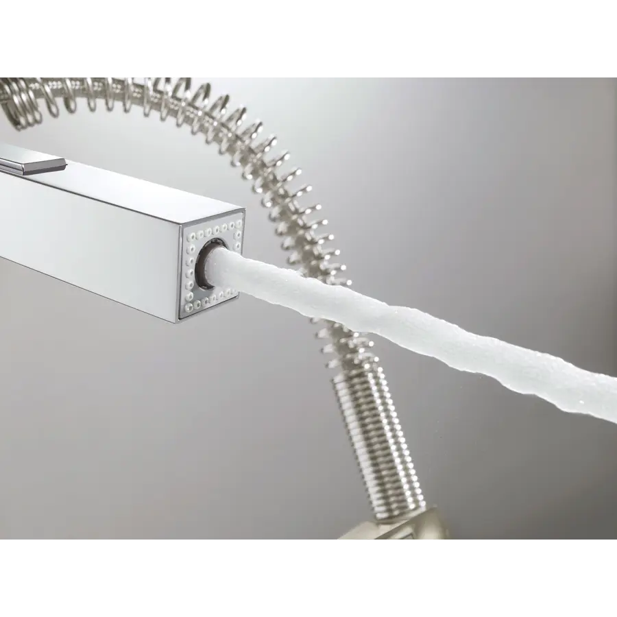 Змішувач для кухні з гнучким виливом Grohe Eurocube (31395000)