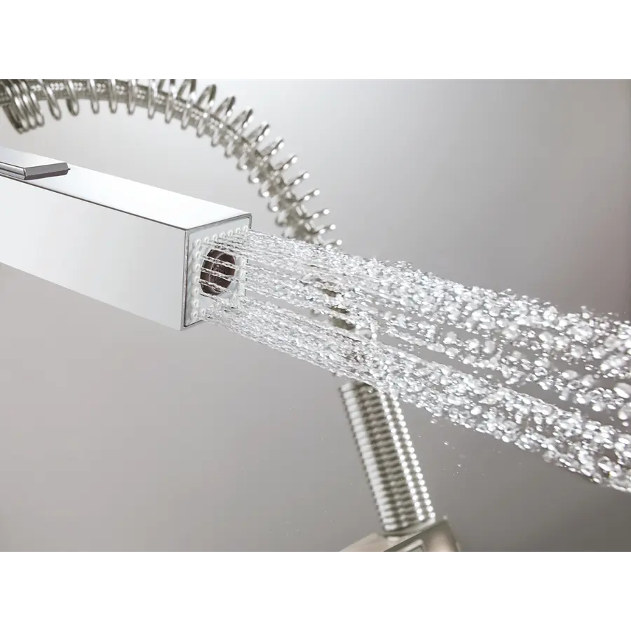 Змішувач для кухні з гнучким виливом Grohe Eurocube (31395000)