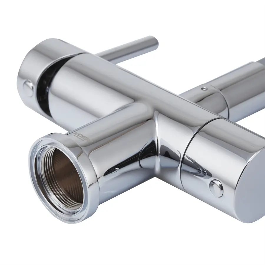 Кухонний змішувач з силік. виливом і вих. для питної води KOER KB-72002-01 (KR3383)