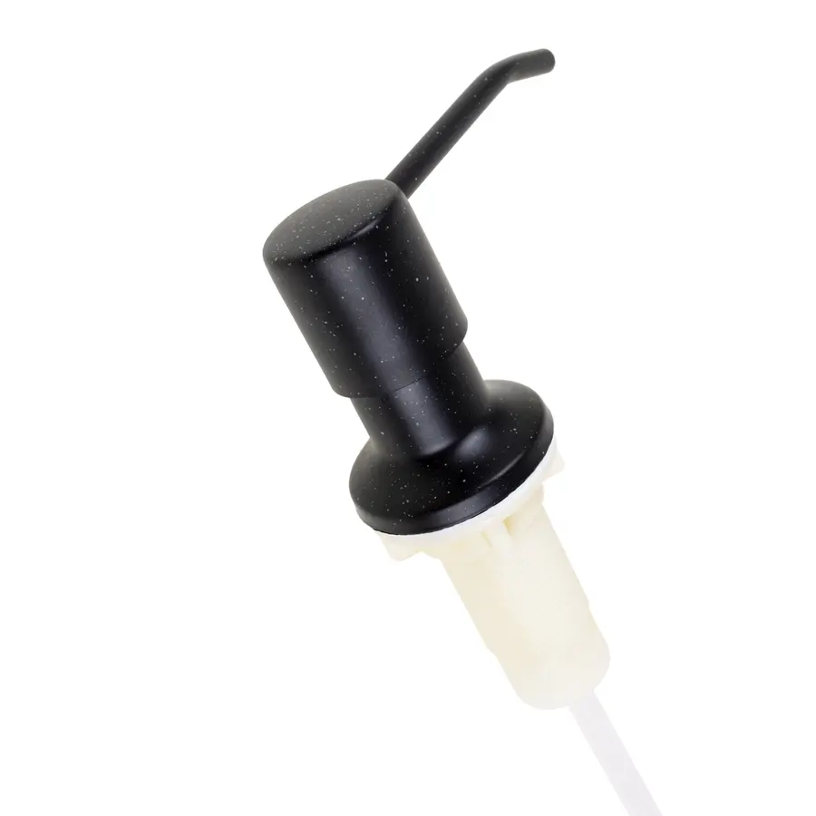 Чорний гранітний врізний дозатор для миючих засобів Nett DBM-300