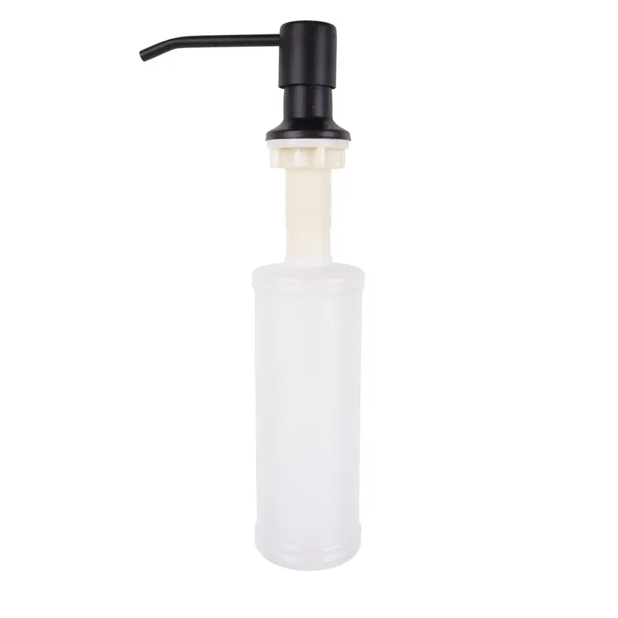 Чорний гранітний врізний дозатор для миючих засобів Nett DBM-300