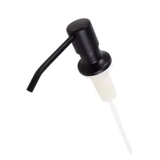 Чорний гранітний врізний дозатор для миючих засобів Nett DBM-300