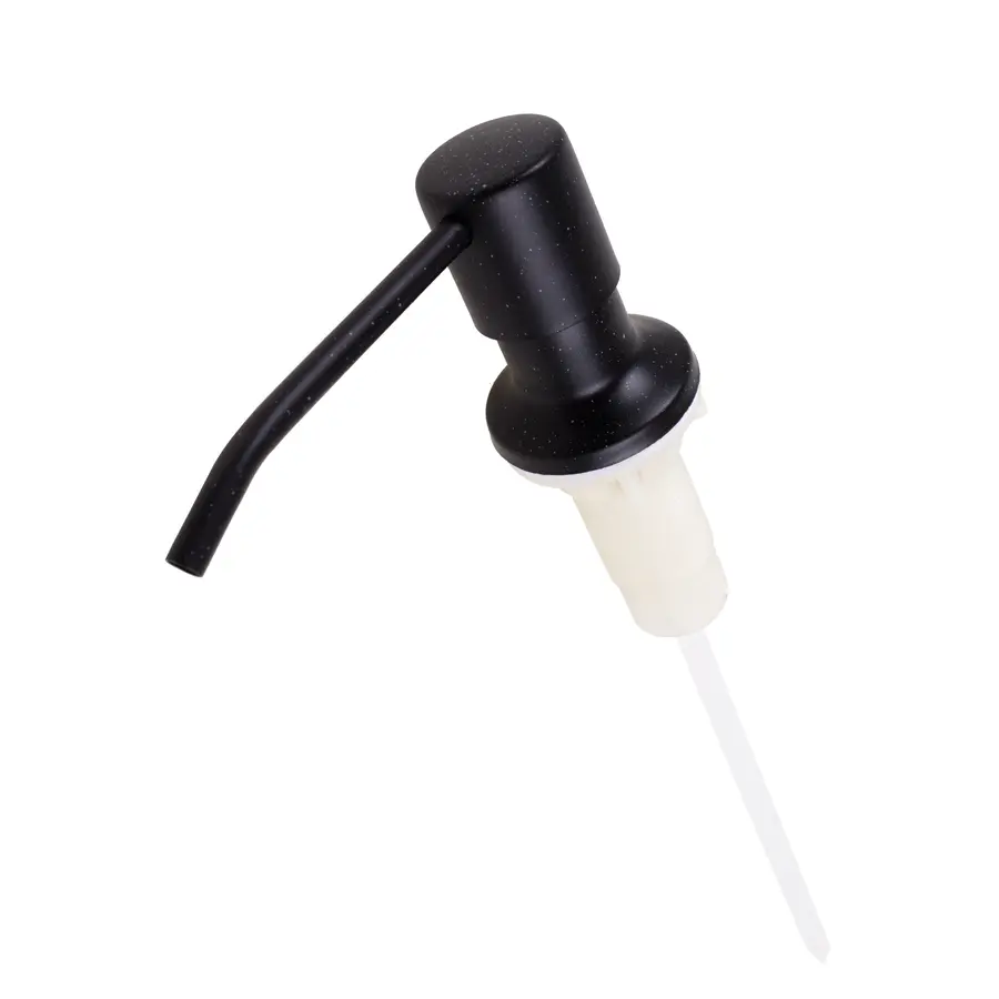 Чорний гранітний врізний дозатор для миючих засобів Nett DBM-300