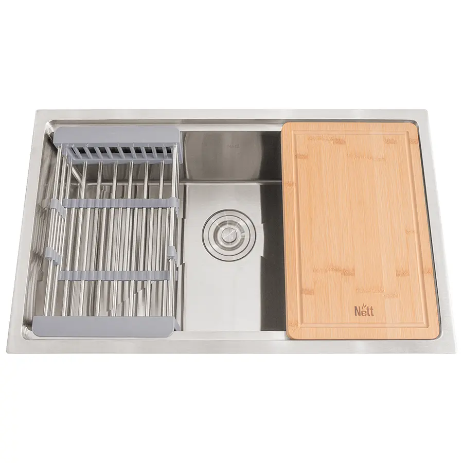 Мийка під стільницю для кухні з нержавійки кухонна станція Nett NS-7042