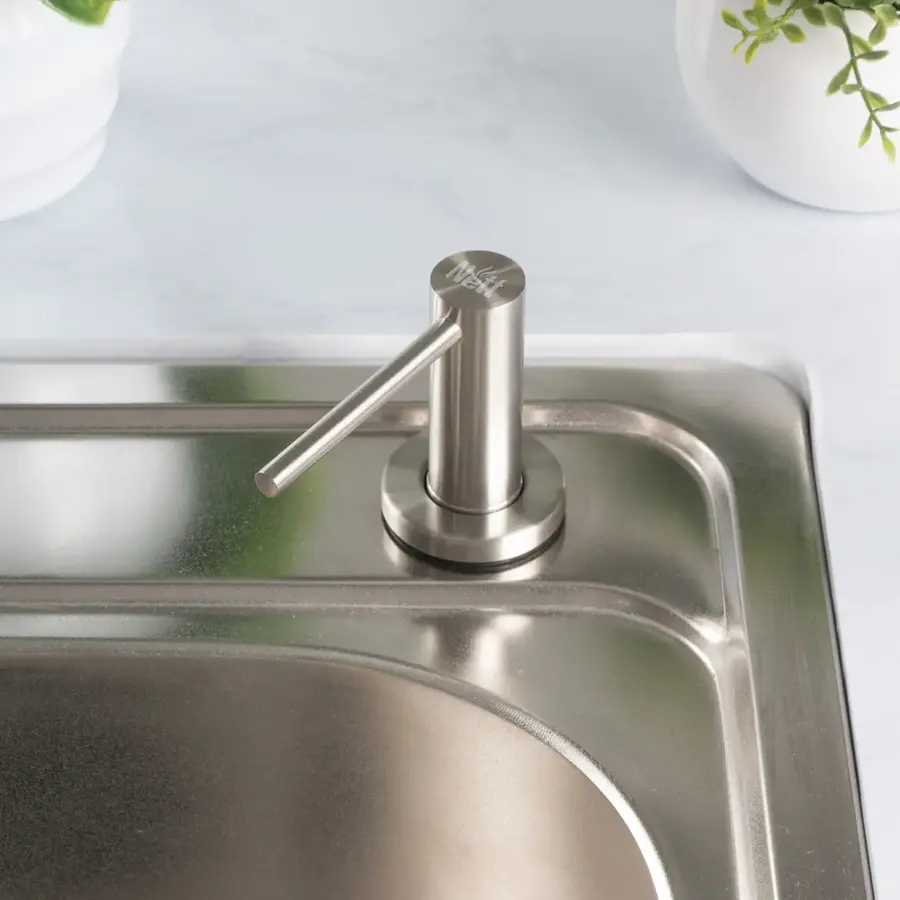 Комплект кухонної мийки та змішувача з нержавіючої сталі NS-6045