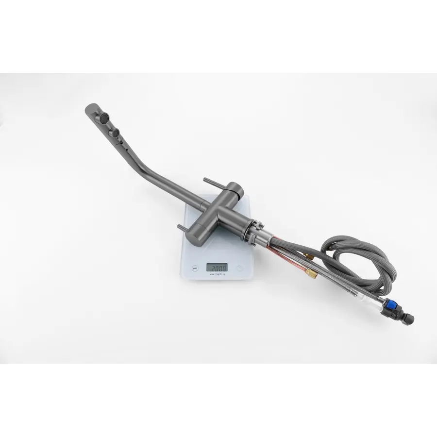 Комбінований змішувач на кухню графітовий 4в1 Nett FWGr-33